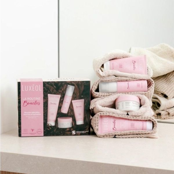 Luxeol Coffret Routine Boucles Format Voyage 4 produits - La routine complète pour sublimer les boucles partout