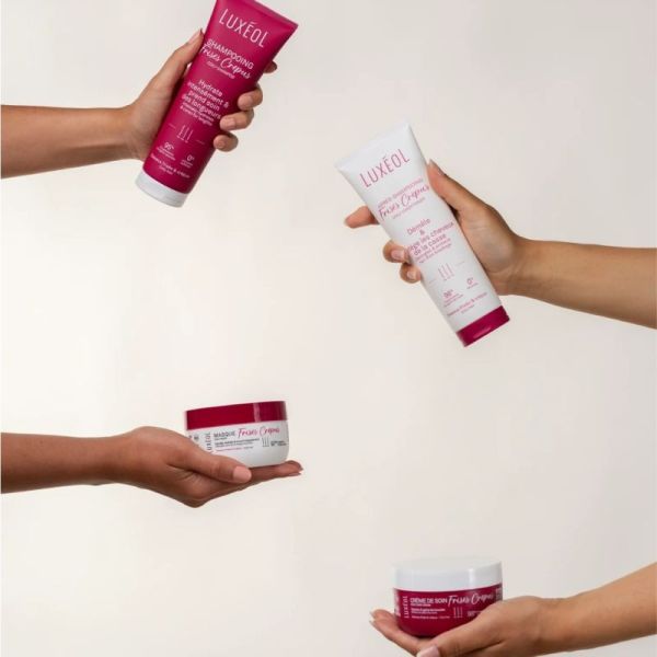 Luxéol Shampooing Frisés & Crépus Flacon 250 ml - Lave en douceur, nourrit intensément et définit les boucles