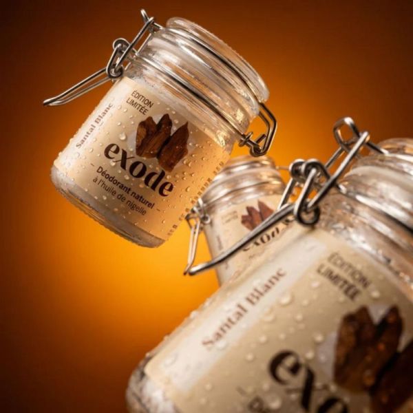 Exode Déodorant Baume Santal Blanc 50g - Edition limitée 2026 à l'huile de nigelle