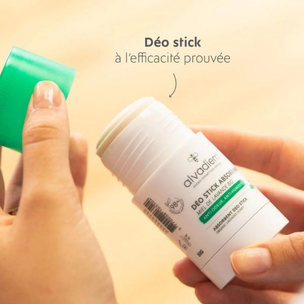 Alvadiem Déodorant Stick Absorbant 48H au Miel de Lavande Bio - 50g