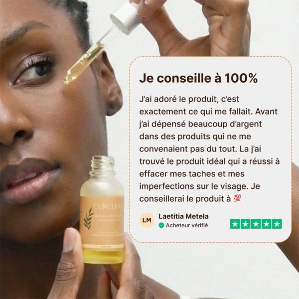 Curculia Sérum Anti-Imperfections 3 En 1 30ml – Éclat et correction