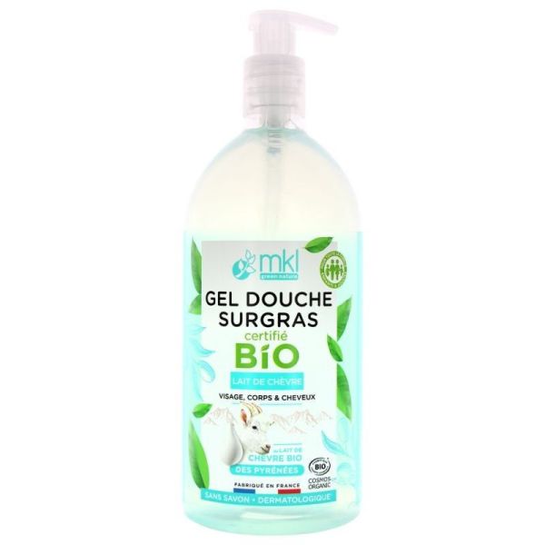 MKL Green Nature Gel Douche Surgras Lait de Chèvre Bio - 1L