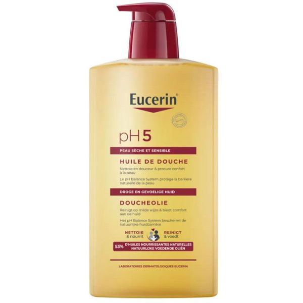 Eucerin pH5 Huile de Douche 1L - Peau sèche et sensible