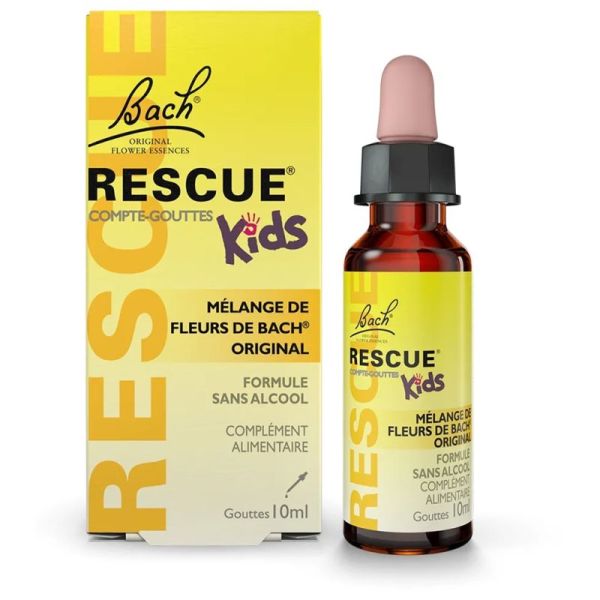 Rescue Bach Kids Compte-Gouttes 10ml – Sérénité et équilibre émotionnel