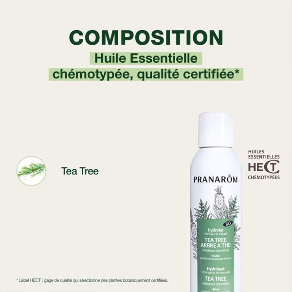 Pranarôm Hydrolat Tea Tree Arbre à Thé Bio 150ml – Purifiant et assainissant