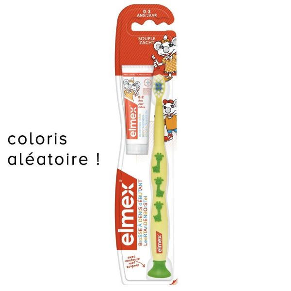 Elmex kit débutant brosse à dents + dentifrice