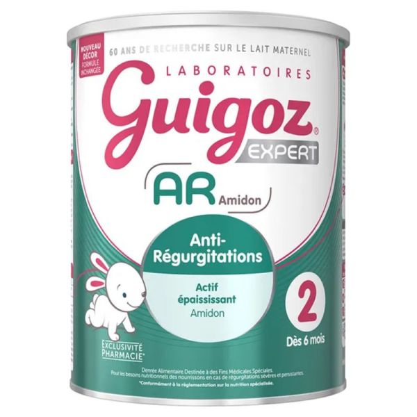 Guigoz Expert AR 2 Lait 2ème Âge Dès 6 Mois 780g – Anti-régurgitations