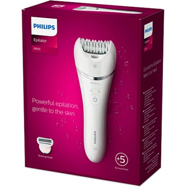 Philips épilateur Series 8000 Étanche - 1 unité - Efficacité, confort et précision