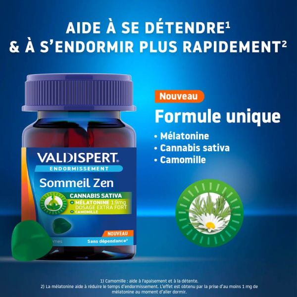 Valdispert Sommeil Zen Gommes - 30 Gummies - Favorise l'Endormissement