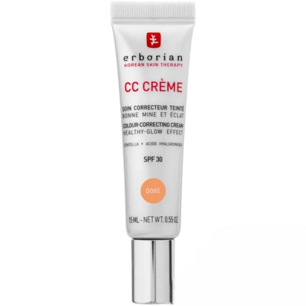 Erborian CC Crème Soin Correcteur SPF30 - 15 ml - Teinte Dorée - Soin correcteur illuminateur