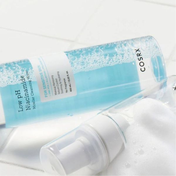 COSRX Low pH Niacinamide Micellar Cleansing Water 400ml - Eau micellaire apaisante et régulatrice de sébum