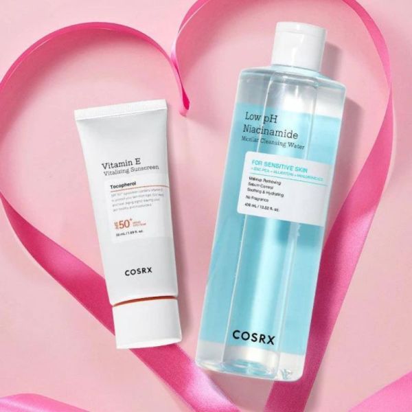 COSRX Low pH Niacinamide Micellar Cleansing Water 400ml - Eau micellaire apaisante et régulatrice de sébum