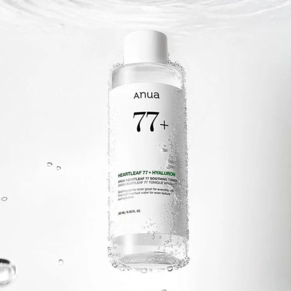 Anua Heartleaf 77% Soothing Toner 250ml - Lotion tonique hydratante et apaisante anti-rougeurs
