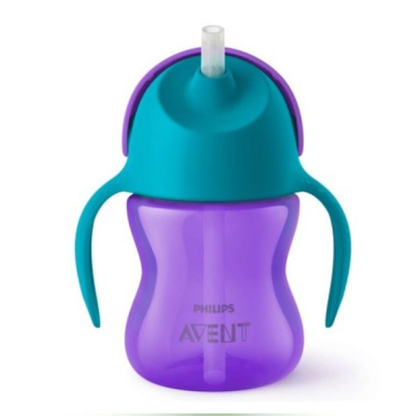 Avent Tasse à Paille Mauve Bleu 200ml