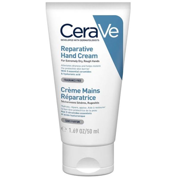 CeraVe Crème Mains Réparatrice 50 ml - Sécheresses sévères, ruguosités