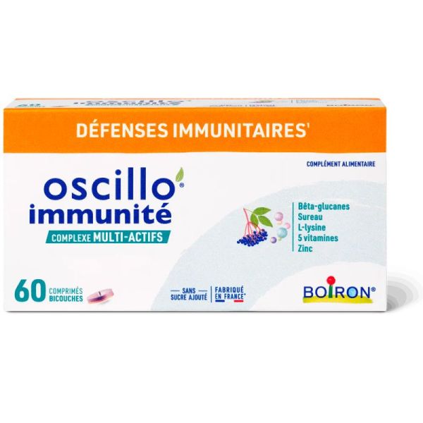 Boiron Oscillo Immunité - 60 comprimés - Renforce les défenses naturelles et soutient la vitalité