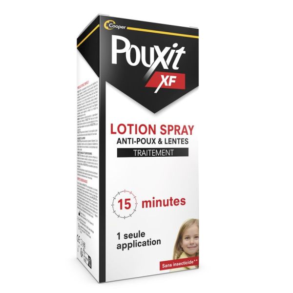 Pouxit Extra Fort Traitement Anti-Poux et Lentes Spray - 100ml - Éradication rapide en 15 minutes