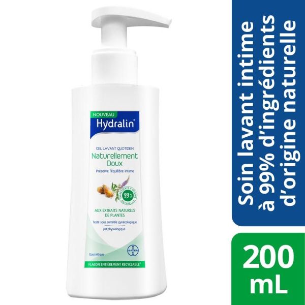 Hydralin Gel Lavant Intime Quotidien Naturellement Doux - 250ml
