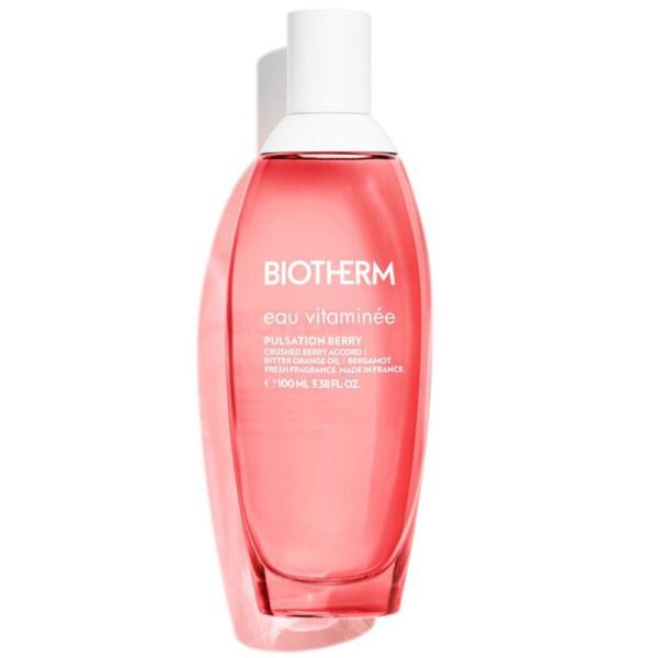 Biotherm Eau Vitaminée Eau de Toilette Pulsation Berry 100 ml – Brume corporelle fraîche et réconfortante