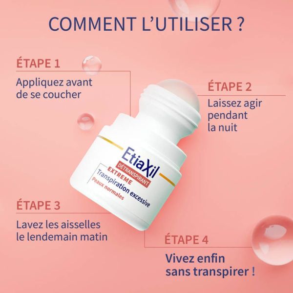 Etiaxil Détranspirant Aisselles Peaux Normales Roll-On - Lot de 2 x 15ml