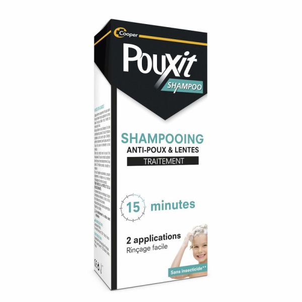 Pouxit Shampoo Shampooing Anti-Poux Et Lentes Flacon - 200ml - Traitement 15 Minutes, doux, sans insecticide