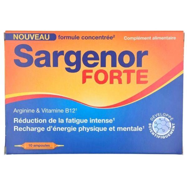Cooper Sargenor FORTE 10 Ampoules - Réduction de la fatigue intense et recharge d'énergie