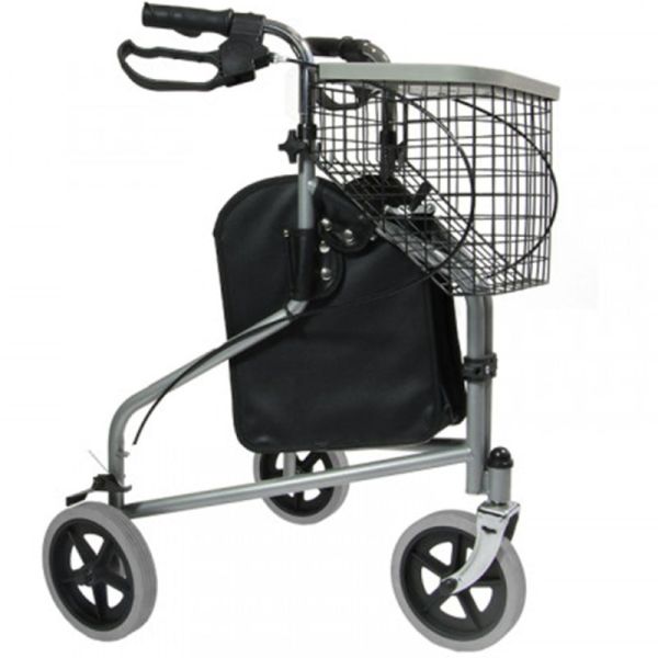 Vitadomia Rollator 3 Roues TA3908 – Déambulateur pliable et sécurisé