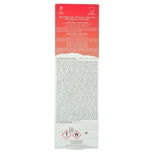 Collines de Provence Bouquet Parfumé Épices Étoilées 100 ml - Diffuseur de parfum d'ambiance