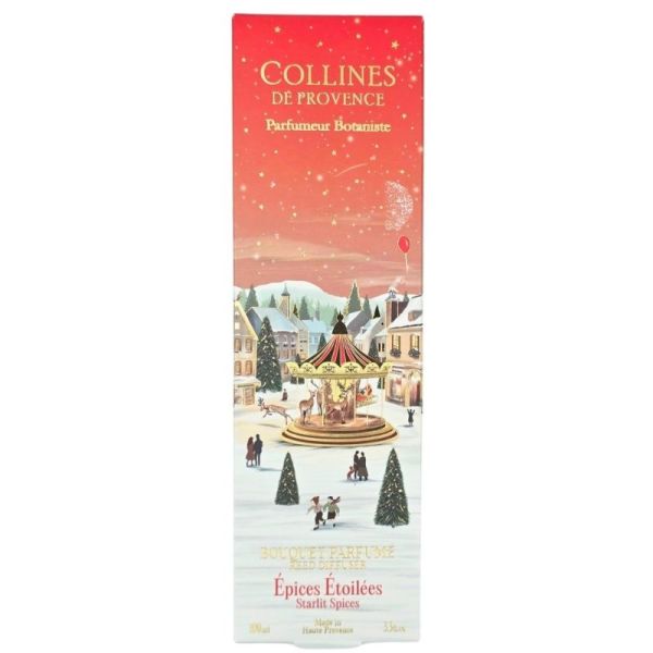 Collines de Provence Bouquet Parfumé Épices Étoilées 100 ml - Diffuseur de parfum d'ambiance
