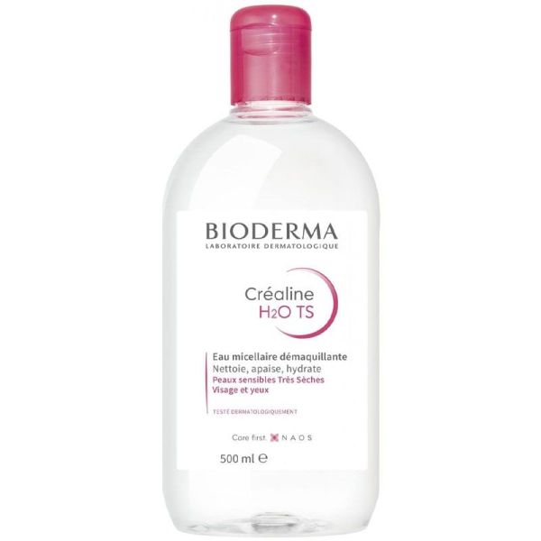 Bioderma Créaline H2O TS Eau Micellaire Démaquillante - 500ml