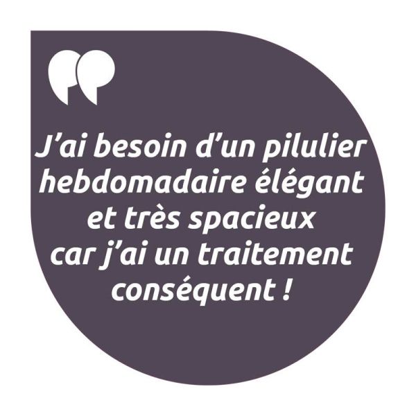 Cooper Pilbox Maxi Pilulier Semainier - Fauve ou Marine - 1 pièce - Organisation simple et accessible