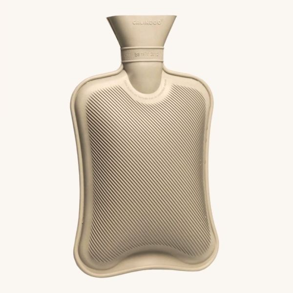 Calindoo Bouillotte Sans Housse Gris 2L - Confort et chaleur apaisante