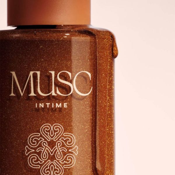 Musc Intime Amber Flower Huile Glow Pailletée Corps 100ml – Éclat et nutrition
