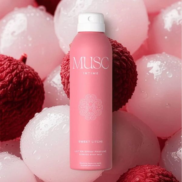 Musc Intime Sweet Litchi Lait en Spray Parfumé 200ml – Hydratation et parfum
