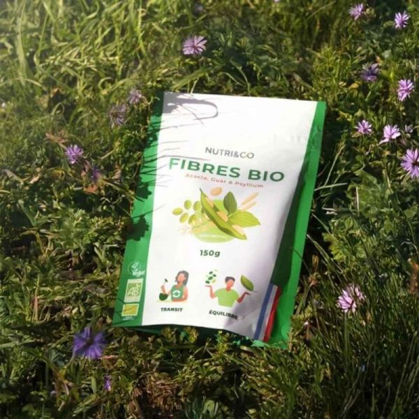 Nutri&Co Fibres Bio 150g - Transit régulé et soutien de la flore intestinale