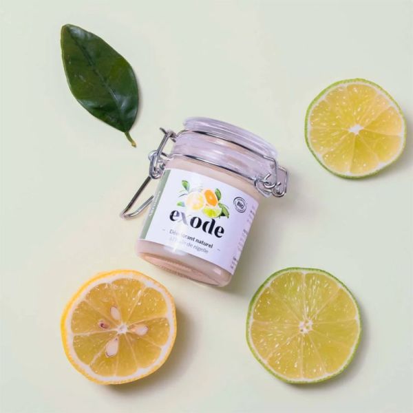 Exode Déodorant Baume Bio à l'Huile de Nigelle 50g Agrumes – Efficacité 48h