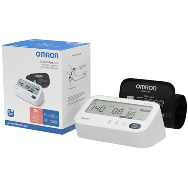 Omron Tensiomètre au Bras M3 Comfort - 1 unité - Précision clinique et confort optimal à domicile