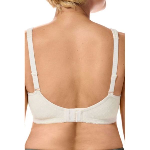 Amoena Tiana sans armatures 110 B - Ivoire - Soutien-gorge post-opératoire doux avec poches pour prothèses
