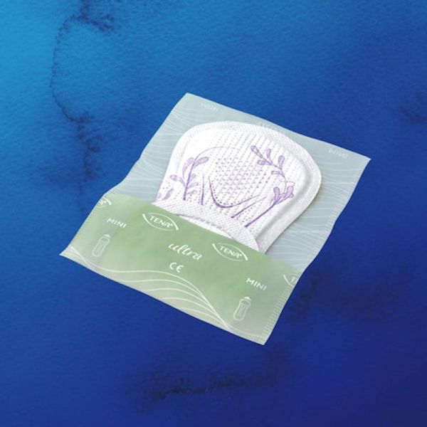 TENA Discreet Mini Féminin - Boîte de 20 - Protection Discrète Fuites Urinaires