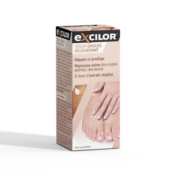 Excilor Sérum Ongles Régénérant - 10 ml - Réparation des ongles abîmés et décolorés