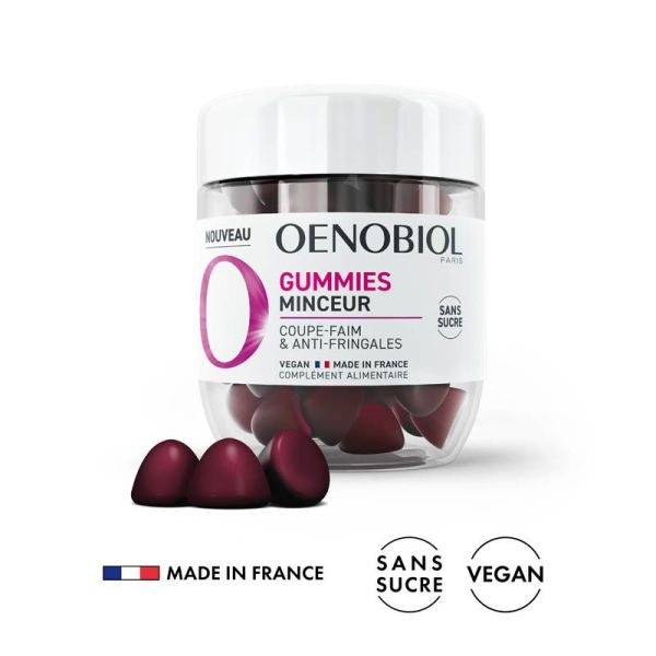 Oenobiol Gummies Minceur - 60 Gommes - Aide à la perte de poids et au métabolisme des graisses