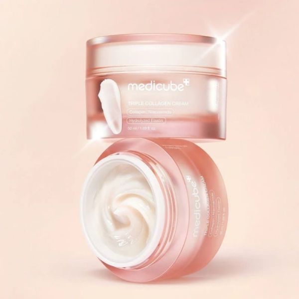 Medicube Triple Collagen Cream 4.0 50ml - Crème visage anti-âge globale, raffermissante et anti-taches