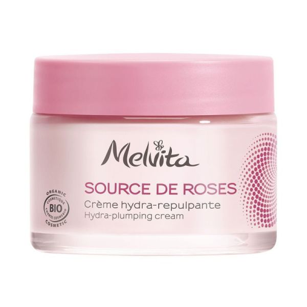 Melvita Source de Roses Crème Hydra-Repulpante Bio 50 ml