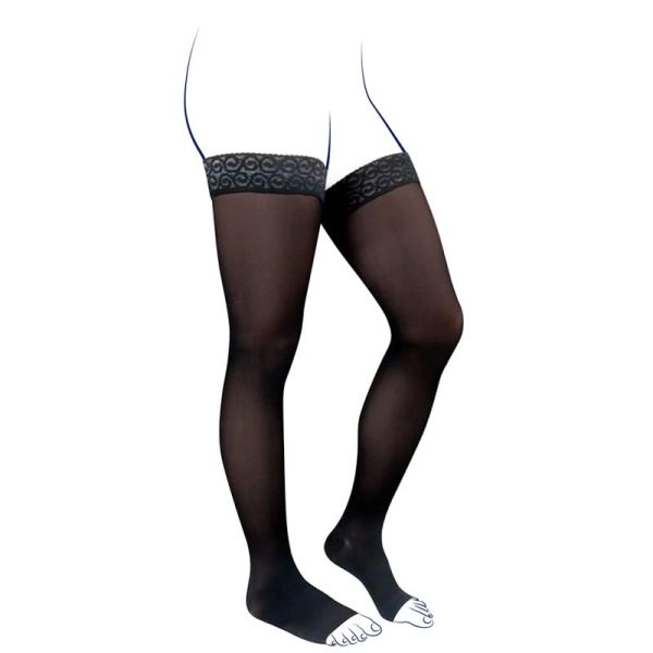 Thuasne Venoflex Kokoon Absolu C3 Bas-Cuisses de Contention Pieds Ouverts Long – Douceur et confort