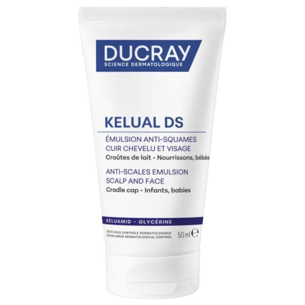Ducray Kelual DS Émulsion Anti-Squames Cuir Chevelu et Visage 50ml – Anti-croûtes de lait