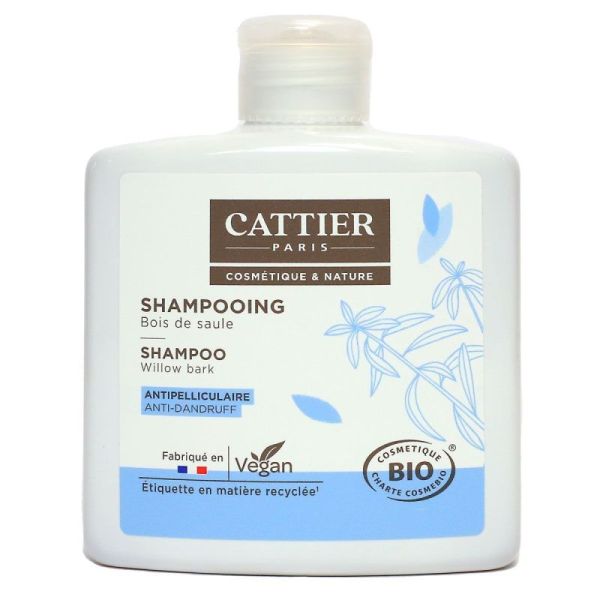 Cattier Shampooing Bois de Saule Antipelliculaire 250ml