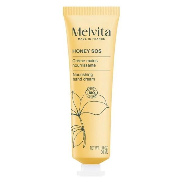 Melvita Honey SOS Crème Mains Nourrissante Miel Bio Mains Sèches & Abîmées - 30g