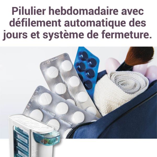 Cooper Pilbox 7 Pilulier Hebdomadaire Fixe - 1 pièce - Pilulier hebdomadaire fixe grande contenance