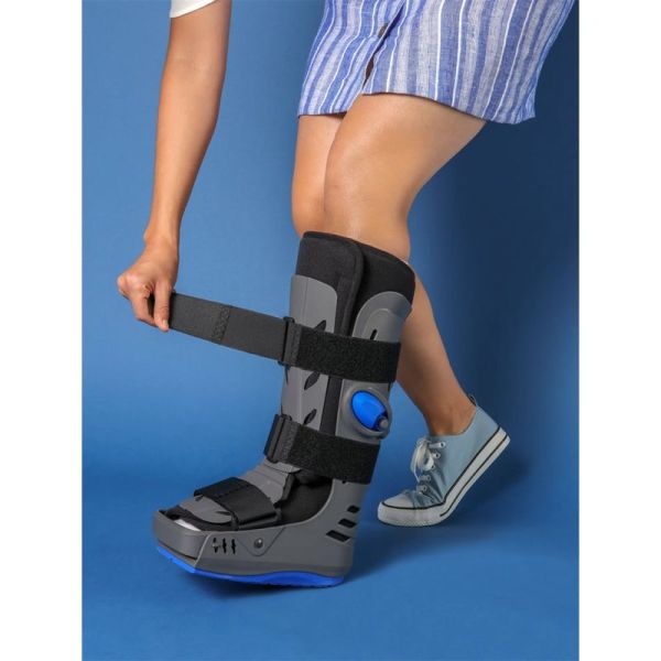 Thuasne XLR8 Botte de Marche Rigide à Inserts Gonflables Long – Immobilisation et stabilité