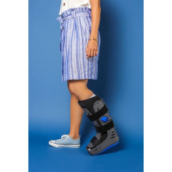 Thuasne XLR8 Botte de Marche Rigide à Inserts Gonflables Long – Immobilisation et stabilité